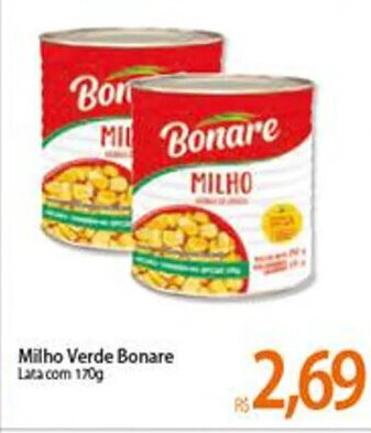 Atacadão Milho Verde Bonare 170g oferta