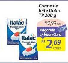 Comper Creme de leite italac oferta