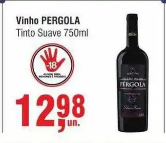 Higa Atacado Vinho pergola tinto suave oferta