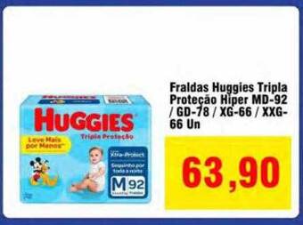 Spani Atacadista Fraldas huggies tripla proteção hiper oferta
