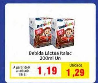 Spani Atacadista Bebida làctea italac oferta