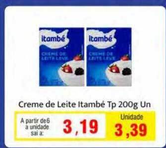 Spani Atacadista Creme de leite itambé oferta
