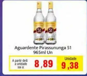 Spani Atacadista Aguardente pirassununga 51 oferta
