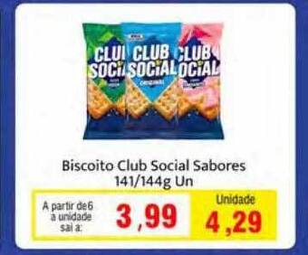 Spani Atacadista Biscoito club social sabores oferta