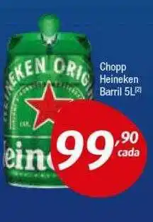 Supermercados Intercontinental Chopp heineken barril 5l oferta