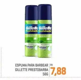 Espuma para barbear gillette prestobarba