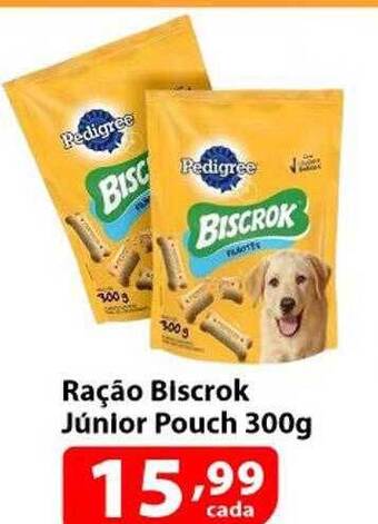 Supermercados Tischler Ração biscrok júnior pouch oferta