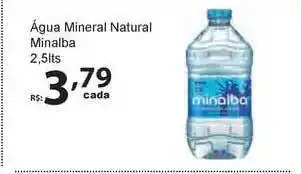 Super Luna água Mineral Natural Minalbac 2.5L oferta