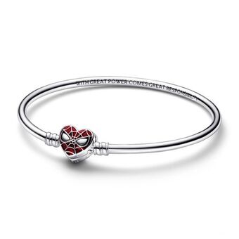 Pandora Bracele rigido pandora moments_ fecho mascara do homem_aranha marvel oferta