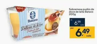 Sobremesa pudim de doce de leite batavo