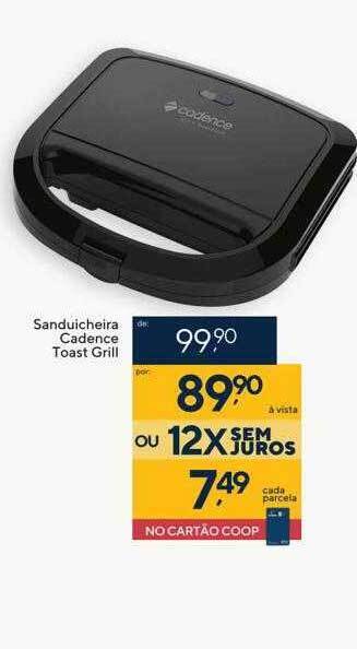 Sanduicheira cadence toast grill
