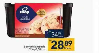 Coop Sorvete lambada coop oferta