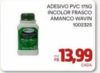 Adesivo pvc 175g incolor frasco amanco wavin