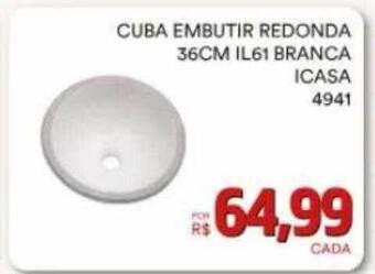 Conibase Cuba embutir redonda 36cm il61 branca icasa oferta