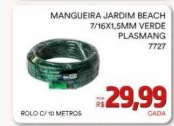 Mangueira jardim beach 7 16x1.5mm verde plasmang