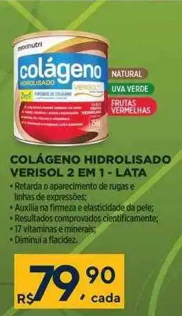 Drogaria Coop Colágeno hidrolisado verisol 2 em 1 oferta