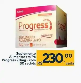 Suplemento alimentar em pó progress