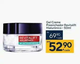 Gel creme preenchedor revitalift hialurônico