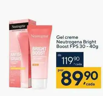 Drogaria Coop Gel creme neutrogena bright boost fps 30 oferta