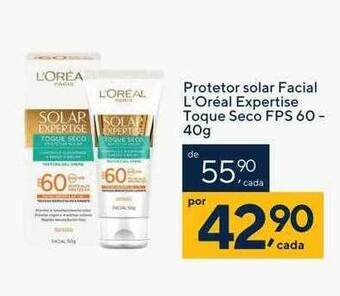 Drogaria Coop Protetor solar facial l'oréal expertise toque seco fps 60 oferta