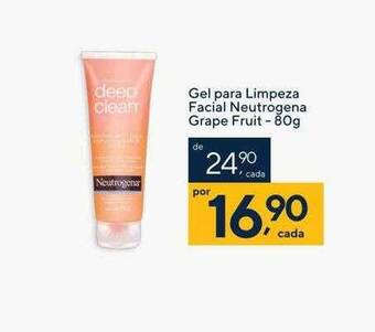 Drogaria Coop Gel para limpeza facial neutrogena grape fruit oferta
