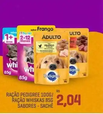 Cidade Supermercados Ração pedigree ração whiskas sabores oferta