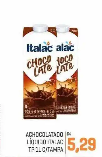 Cidade Supermercados Achocolatado liquido italac c tampa oferta