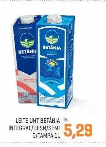 Cidade Supermercados Leite uht betânia integral desn semi c tampa oferta