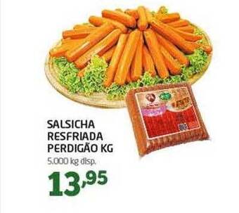 Cooper Salsicha resfriada perdigão kg oferta