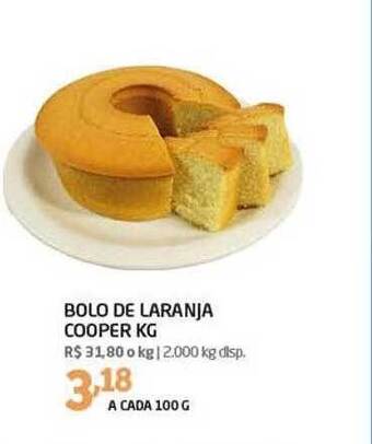 Cooper Bolo de laranja cooper kg oferta
