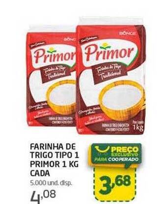 Farinha de trigo tipo 1 primor