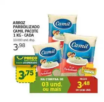 Cooper Arroz parboilizado camil pacote - cada oferta