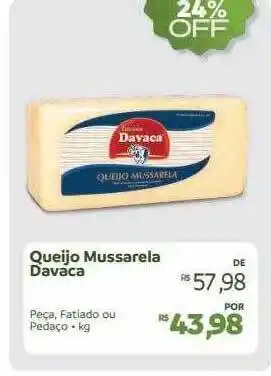 Hiperideal Supermercados Queijo mussarela davaca oferta