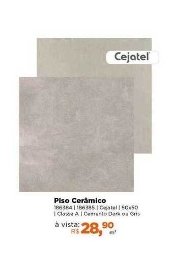 Lojas TaQi Piso cerâmico oferta