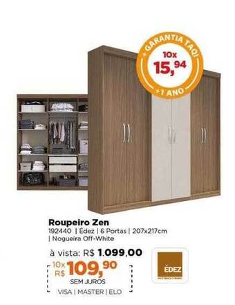Lojas TaQi Roupeiro zen oferta