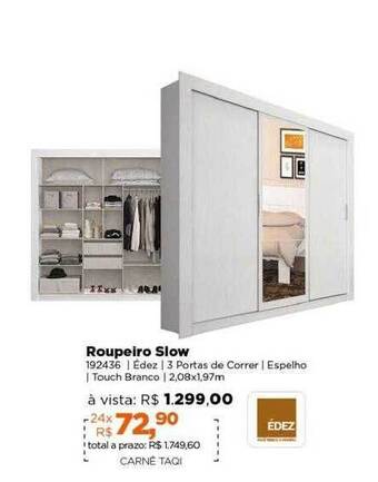 Lojas TaQi Roupeiro slow oferta