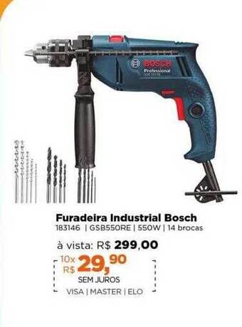 Lojas TaQi Furadeira industrial bosch oferta