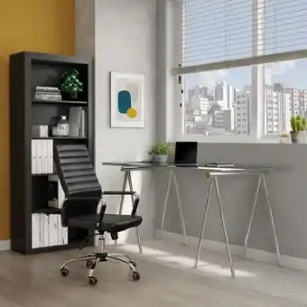 Cadeira de escritório diretor giratória wholly office preta