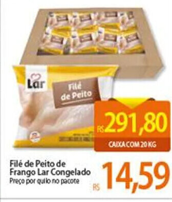 File de Peito de frango Lar Cong.