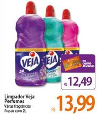 Atacadão Limpador Veja Perfumes 2L oferta