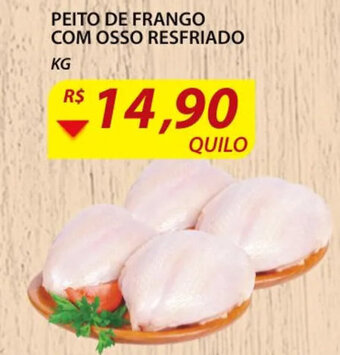 Assaí Atacadista Peito de Frango com Osso Resfriado 1kg oferta