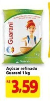 Extra Supermercado Acucar Refinado Guarani 1kg oferta