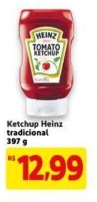 Extra Supermercado Ketchup Heinz Tradicional 397g oferta
