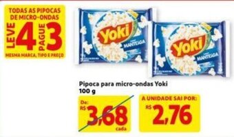 Extra Supermercado Pipoca para Microondas Yoki 100g oferta