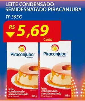 Assaí Atacadista Leite Condensado Semidesnatado Pirancanjuba TP 395g oferta