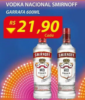 Assaí Atacadista Vodka nacional Smirnoff 600ml oferta
