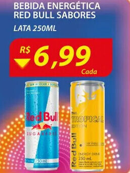 Assaí Atacadista Bebida Energetica Red Bull Sabores 250ml oferta