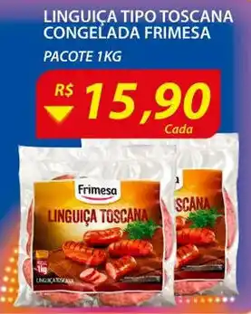 Assaí Atacadista Linguica Tipo Toscana Congelada Frimesa 1kg oferta