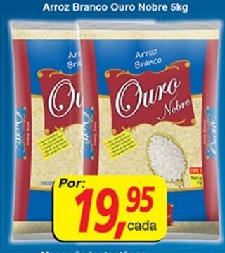 Supermercados Guanabara Arroz Branco Ouro Nobre 5kg oferta