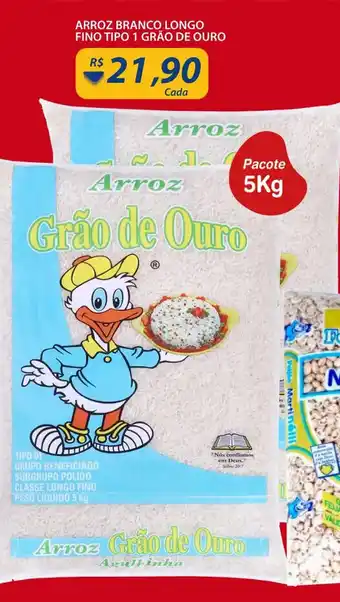 Assaí Atacadista Arroz branco Longo Fino Tipo 1 Grao de Ouro oferta